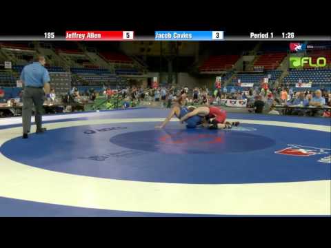 Cadet 195 - Jeffrey Allen (Virginia) vs. Jacob Cavins (Indiana)