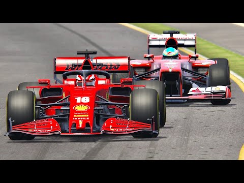 Ferrari F1 2020 vs Ferrari F1 2013 - Melbourne