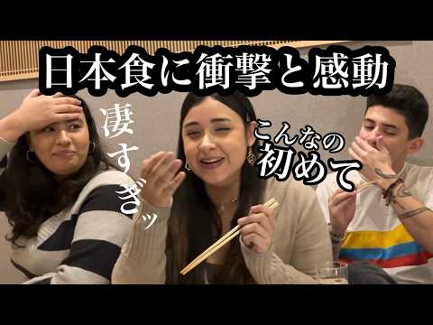 外国人が日本食を食べてみたらお箸が止まらず大爆食!(和牛,だし巻き,イカ焼き,お好み焼き,日本スイーツetc...)