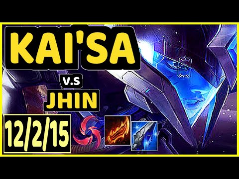 HENA (KAI'SA) vs JHIN - QUADRAKILL 12/2/15 KDA BOTTOM ADC CHALLENGER GAMEPLAY - KR