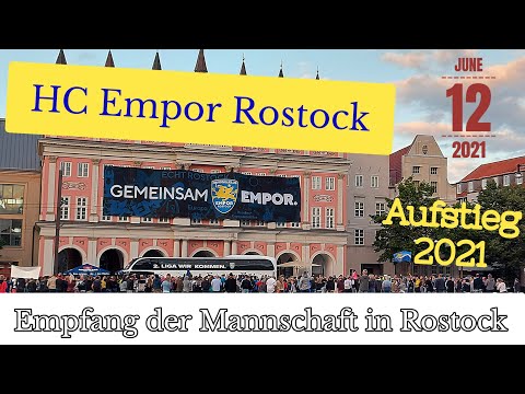 HC EMPOR ROSTOCK - toller Empfang der Mannschaft nach dem Aufstieg