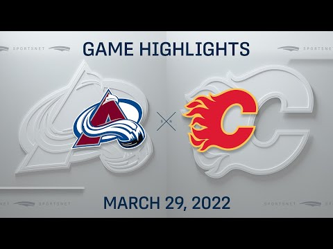 NHL Highlights | Avalanche vs. Flames - Mar 29, 2022
