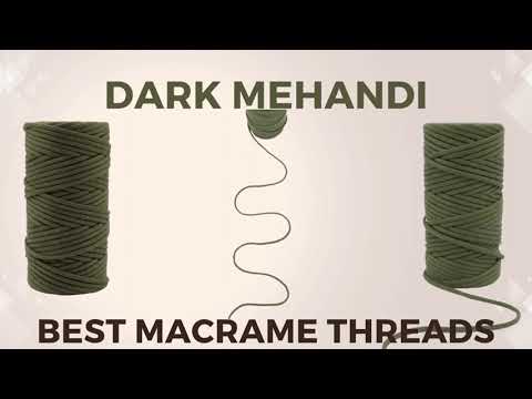 Dark Mehandi Round Macrame Crochet Thread