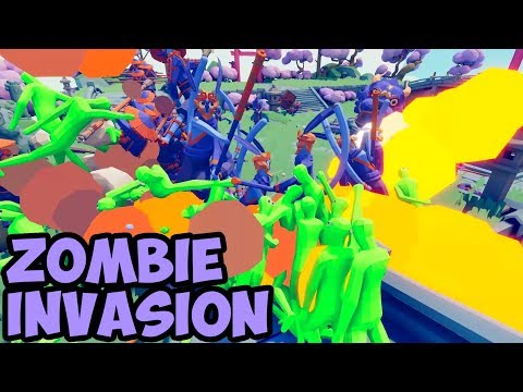 Zombie Invasion #05 - Zombie Horde vs Dynasty Faction - TABS MODS Unit Possession Update
