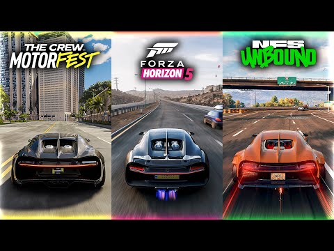 The Crew Motorfest vs Forza Horizon 5 vs NFS Unbound Turbo Sound Comparison