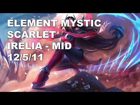 Element Mystic Scarlet Mid Irelia vs Qiyana - KR Grandmaster Patch 10.9