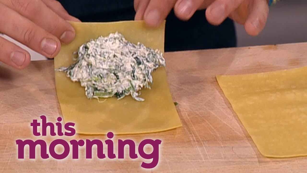 Gino D'Acampo Cooks Rocket, Spinach And Ricotta Cannelloni | This Morning