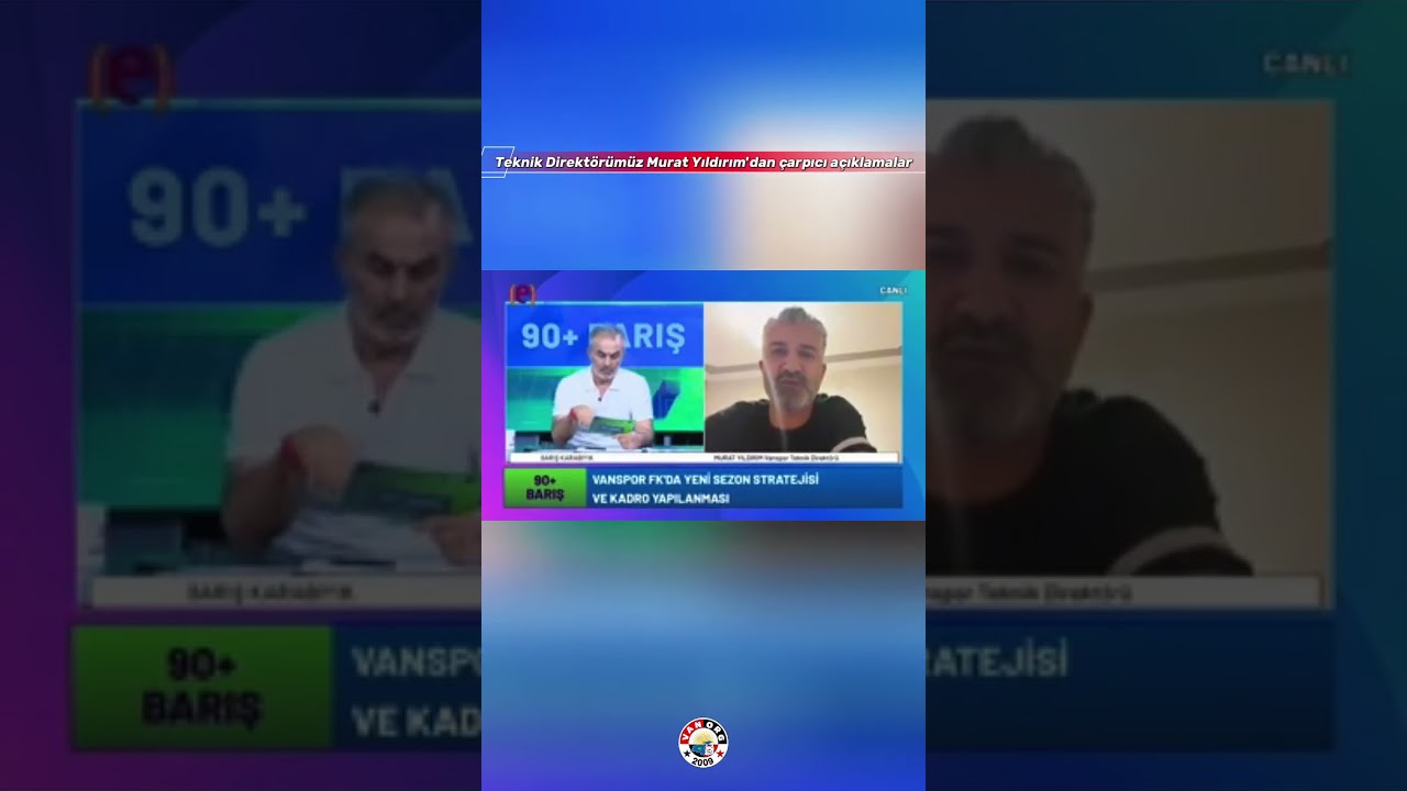 Vanspor teknik direktörü murat yıldırım açıklamalarda bulundu