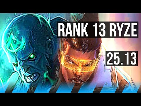 RYZE vs LUCIAN (MID) | Rank 13 Ryze | EUW Challenger | 25.13