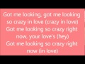Glee Hair/Crazy in Love with lyrics 