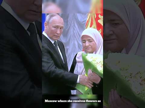 Mother from Chechnya Receives Award | Russia | Ramzan Kaydrov | #putin #chechnya #shorts #russmika24