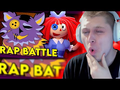 Seam vs. Ragatha - DELTARUNE vs. The Amazing Digital Circus. RAP BATTLE! (REACTION)