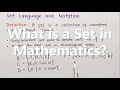 What Is A Set In Mathematics
