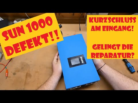 SUN1000 Grid Tie Inverter defekt! Gelingt die Reparatur?