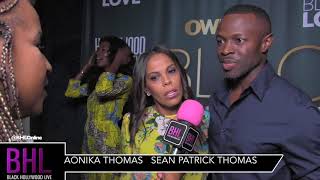 Interview with actor Sean Patrick Thomas & wife Aonika at Own TV's \
