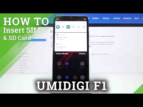 How to Insert SIM and Micro SD to UMIDIGI F1 – Card Slots