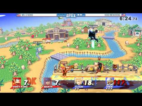 Apex 2016: SSB4 Doubles Top 8 Mr. E/ADHD Vs. Void/Mew2King