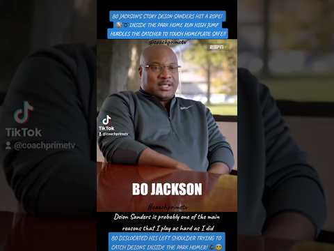 BO JACKSON'S STORY DEION SANDERS HIT A ROPE! ⚾️➰️ RARE INSIDE THE PARK HOME RUN! 💨💪🏿🤕 7-17-1990