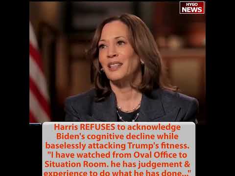 Kamala REFUSES Biden's decline attacking Trump's fitness; Vance: Kamala pathological going on