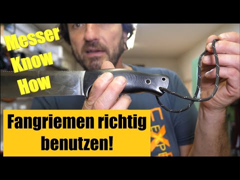 Messer! Fangriemen richtig benutzen! 95% machen es falsch! Messer know how