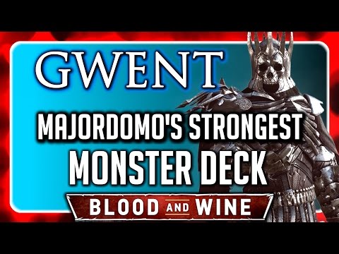 Witcher 3 🌟 BLOOD AND WINE GWENT ► Beat the Strongest Monster Deck (Majordomo)