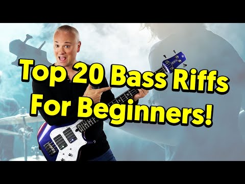 Top 20 MUST KNOW Bass Riffs For Beginners (tabs & tutorial)