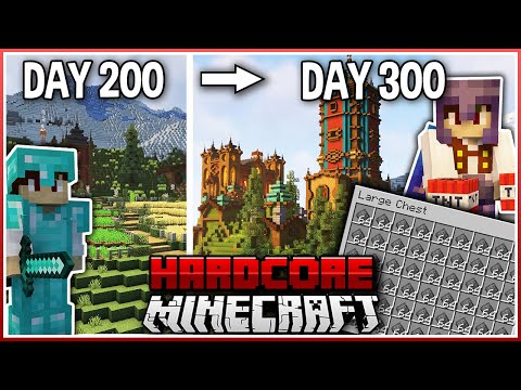 I Survived 300 Days in Hardcore Minecraft! (1.18)