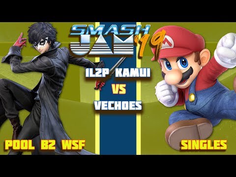 Smash Jam '19 Pool B2 WSF - 1L2P Kamui [JOKER] vs vEchoes [MARIO]
