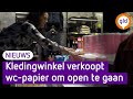 Deze kledingzaak verkoopt wc-papier, om essentieel te zijn