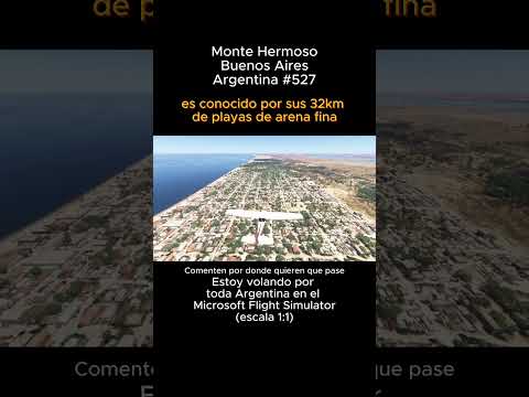 Monte Hermoso, Buenos Aires desde el Microsoft Flight Simulator #montehermoso #buenosaires #msfs