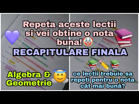 EVALUARE NAȚIONALĂ | Lecțiile pe care trebuie să le repeți pentru o nota cat mai bună la examen😉