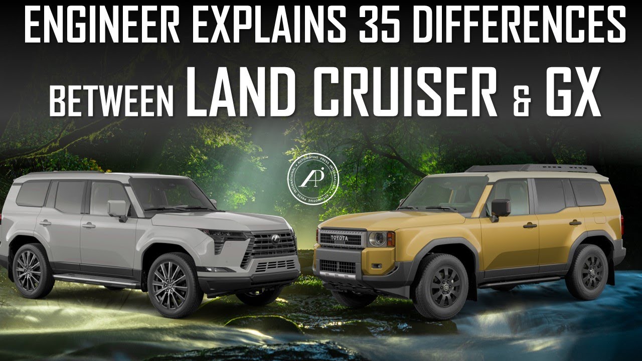 LAND CRUISER vs LEXUS GX // 35 DIFFERENCES // ENGINEER'S FULL REVIEW OF BOTH TNGA-F VEHICLES
