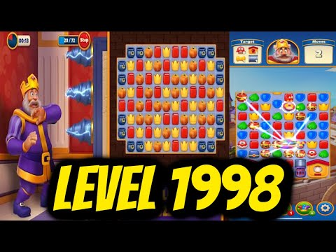Royal Match Level 1998 COMPLETE Walkthrough & gameplay (iphone 13 pro max)