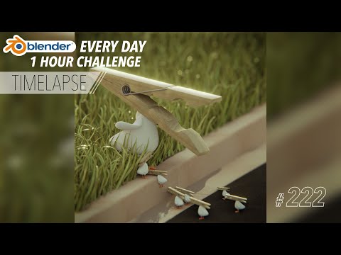 Quick Grass with Geometry Nodes and Goose - Blender Every Day #222