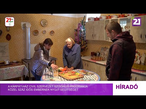 Tv21 Ungvár - A Kárpát-Ház Civil Szervezet szociális programja közel száz idős embernek segít