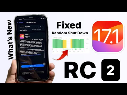 iOS 17.1 RC 2 New Update - What's New - iPhone Random Shutdown at Night  Fixed - iOS 17.1 RC 2