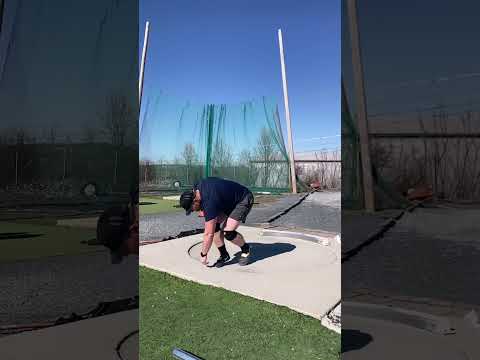 Perfect Glide Shot Put Technique (SLOW MO)