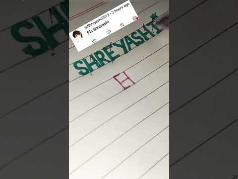 #Shreyashi name logo 🤩✨😍 #shorts #art #viral #calligraphy