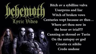 Behemoth - Amen (LYRICS / LYRIC VIDEO)