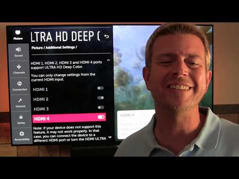LG OLED TV Turn on Ultra HD Deep Color in Settings for HDR and Dolby Vision Content 2019 C9