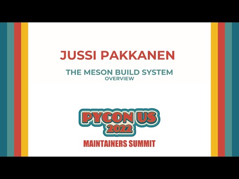 The Meson build system overview: Jussi Pakkanen
