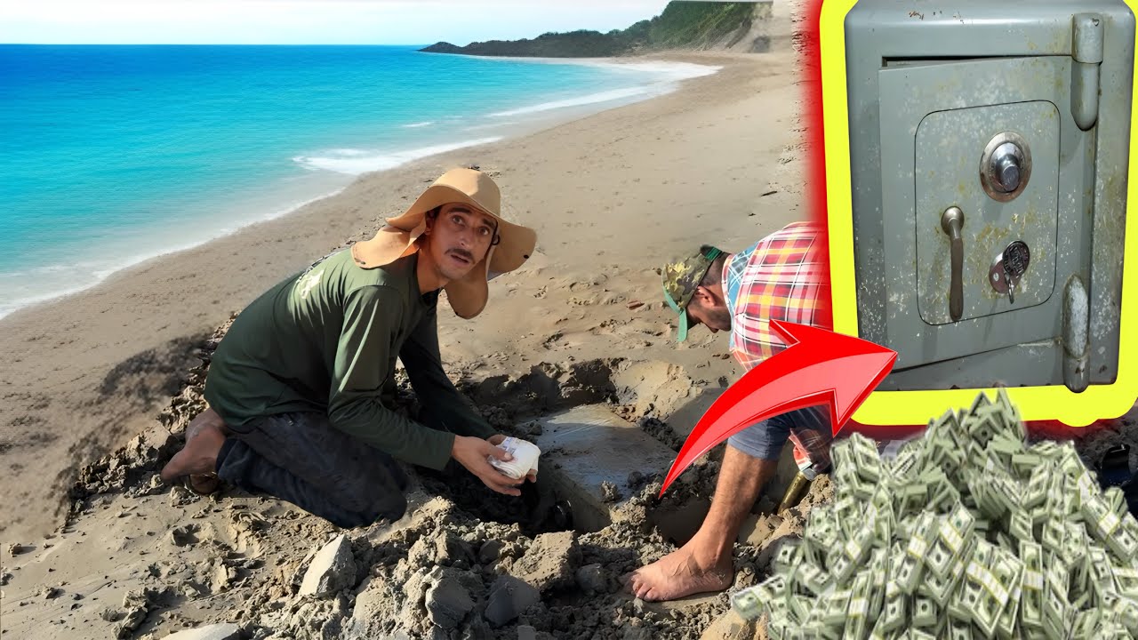 Safe Buried on the Beach Was Found Containing a Fortune