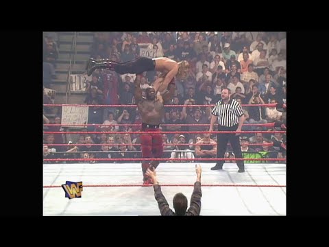 Triple H vs Ahmed Johnson - Round 1 1997 KOTR match. Chyna hits Ahmed with Chair! (WWF)