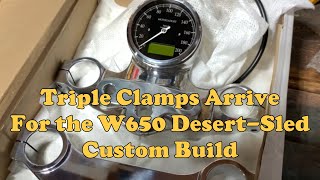 Premium CNC Triple Clamps for My Kawasaki W650 Scrambler Build!