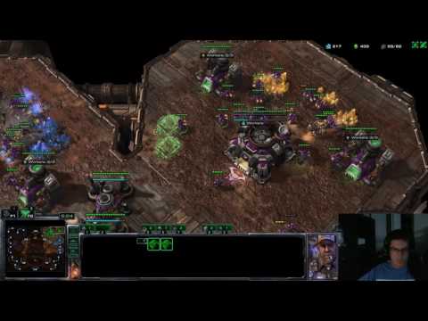 Double mech versus mech and sky Terran! - StarCraft II 2v2 Part 145