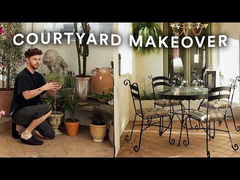 EXTREME Courtyard Makeover 🪴 DIY & European Inspired *1929 Spanish Home*