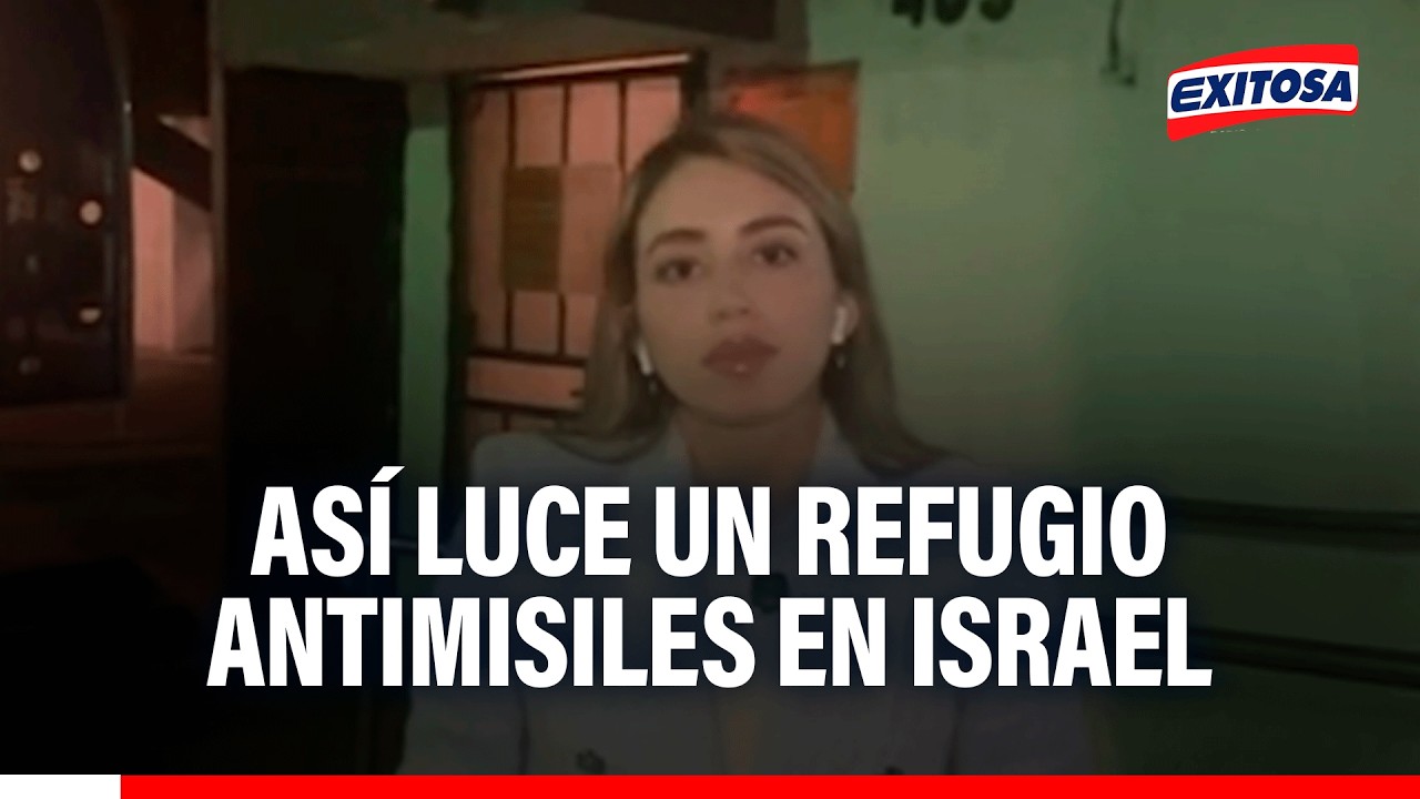 🔴🔵 Influencer peruana en Israel muestra cómo luce un refugio antimisiles