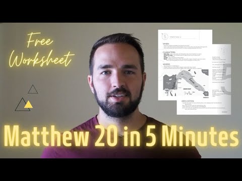 Matthew 20 Summary in 5 Minutes - Quick Bible Study