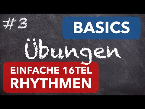 Übungen zu 'Einfache 16tel Rhythmen' | Rhythmus lesen trainieren in drei Schwierigkeitsgraden