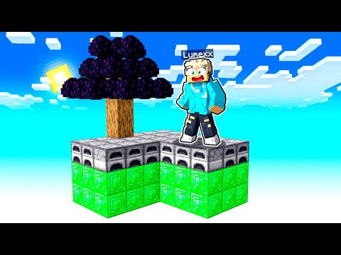 Ich ÜBERLEBE auf einer 100% ZUFÄLLIGEN SkyBlock INSEL (jede Minute) - Minecraft mit LumeXx